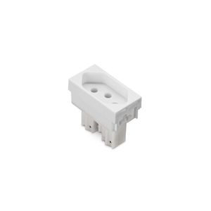 Módulo Tomada 2P+T 10A 250V Stella Branco Steck 868060