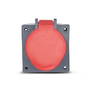 Tomada Embutir 3P+N+T 16A 380/440V3N 6H Vm Neg Steck SN5046