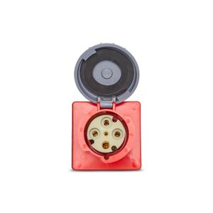 Tomada Embutir Shock Tite 3P+T 125A 380/440V 6H Vm Ip67 Steck S4646W