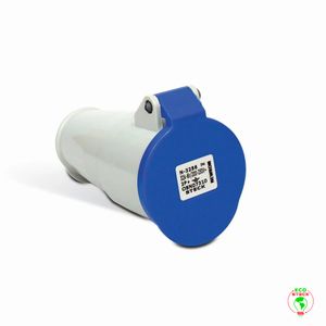Acoplamento Newkon 2P+T 32A 200/250V 6H Az Ip44 Steck N3256