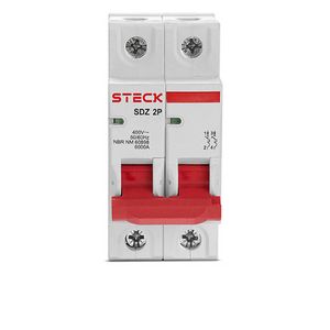 Disjuntor Bipolar 02A 2P CURVA B 6KA Steck SDZD62B02