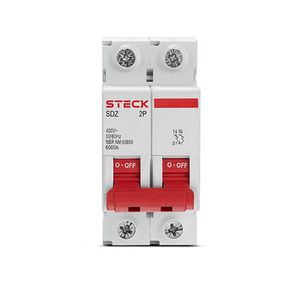 Disjuntor Bipolar 32A 2P CURVA C 6KA Steck SDZD62C32