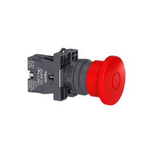Botão 22Mm 1Nf Vermelho Soco Emergência Puxar D40Mm Xa2Et42 Plástico Schneider Eletric